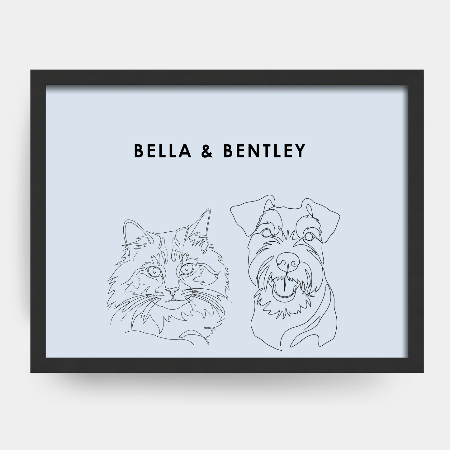 Line Art 2 Pet Portrait