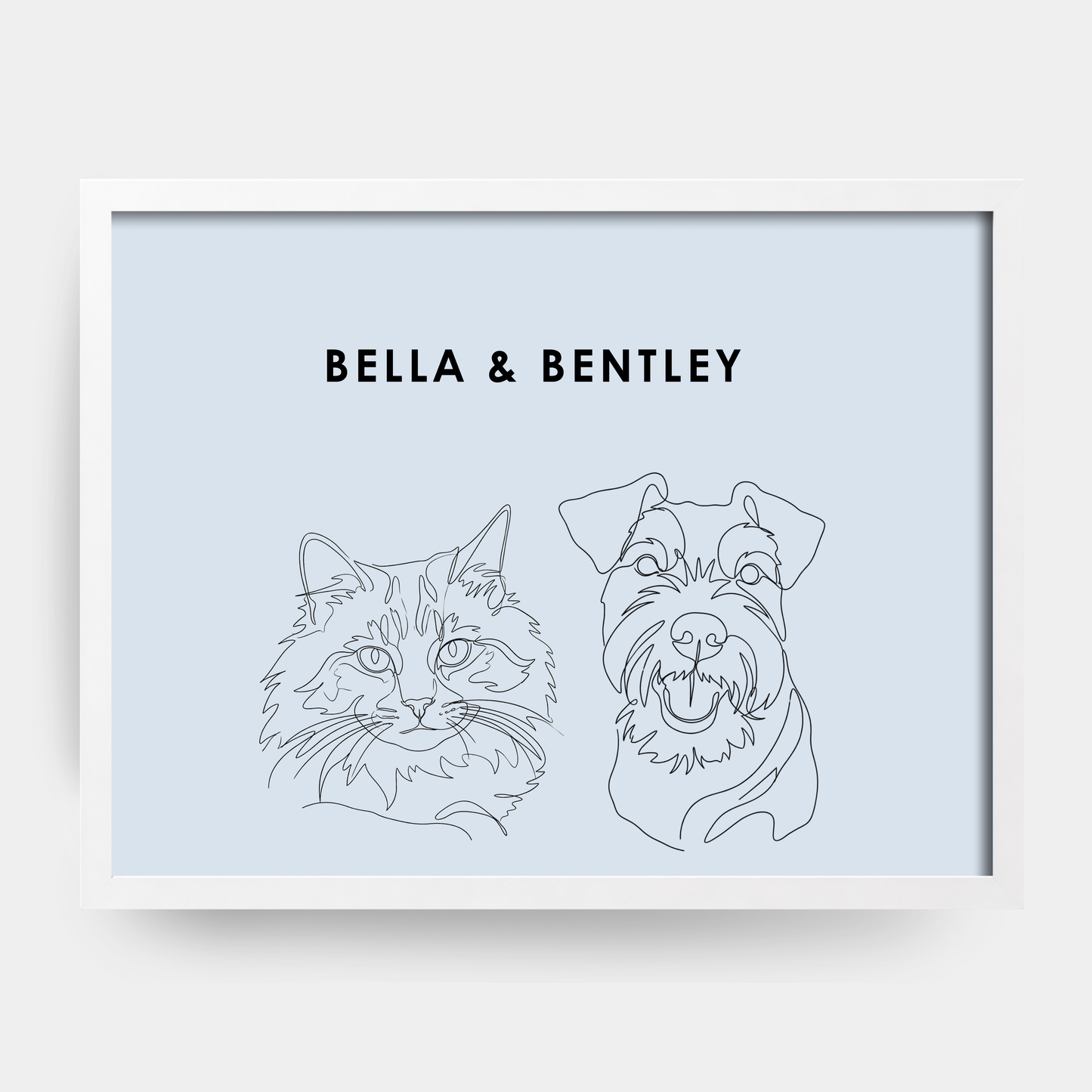 Line Art 2 Pet Portrait