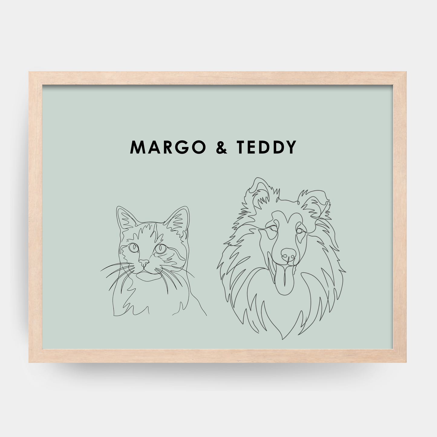 Line Art 2 Pet Portrait