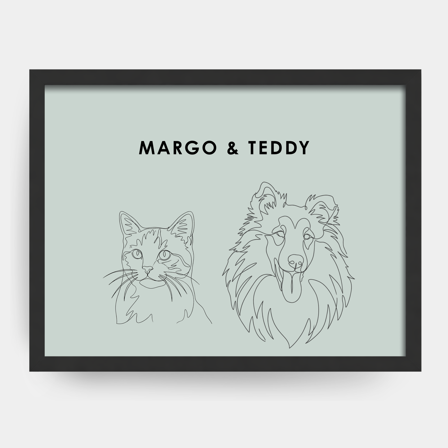 Line Art 2 Pet Portrait