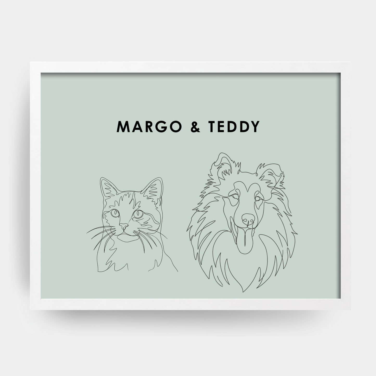 Line Art 2 Pet Portrait