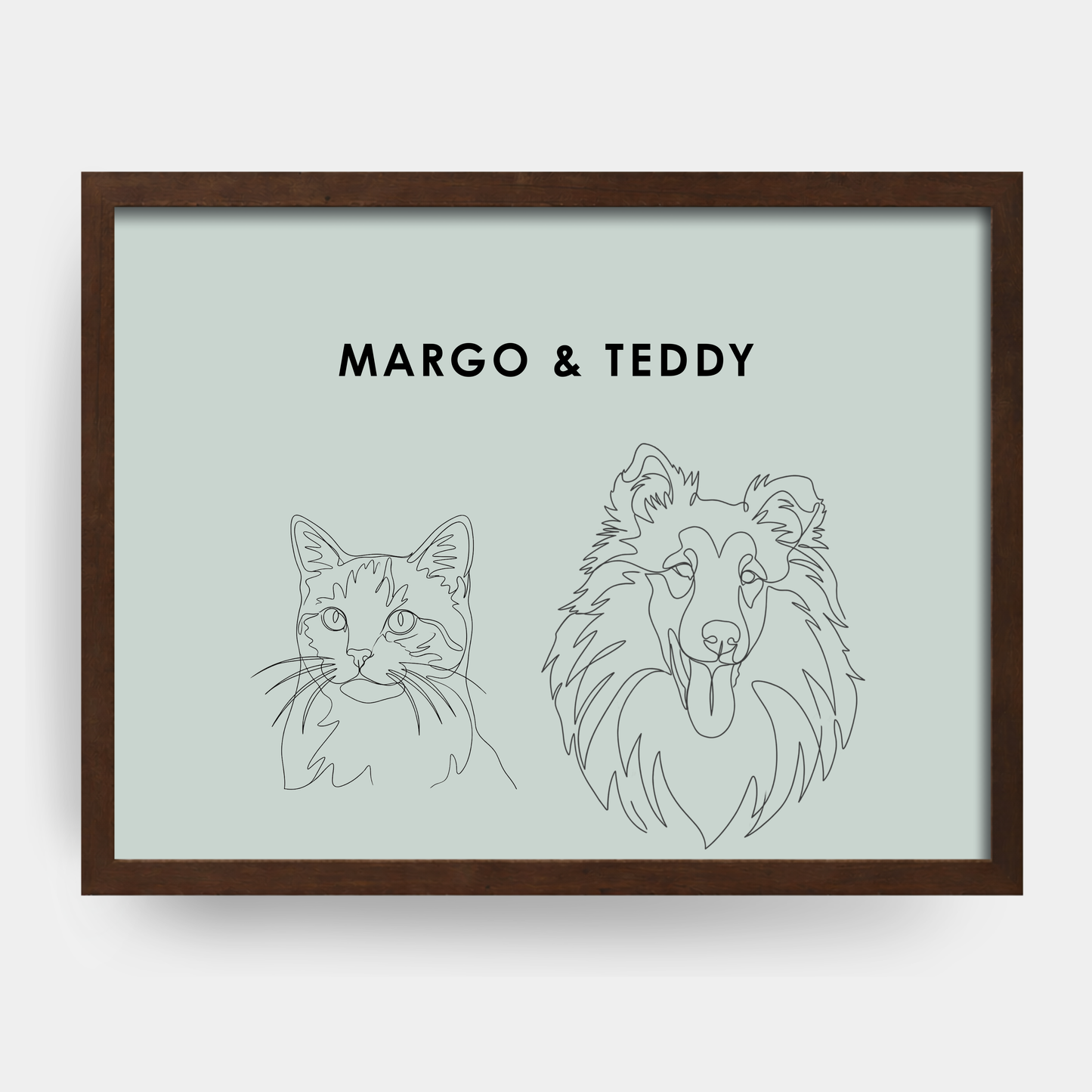 Line Art 2 Pet Portrait