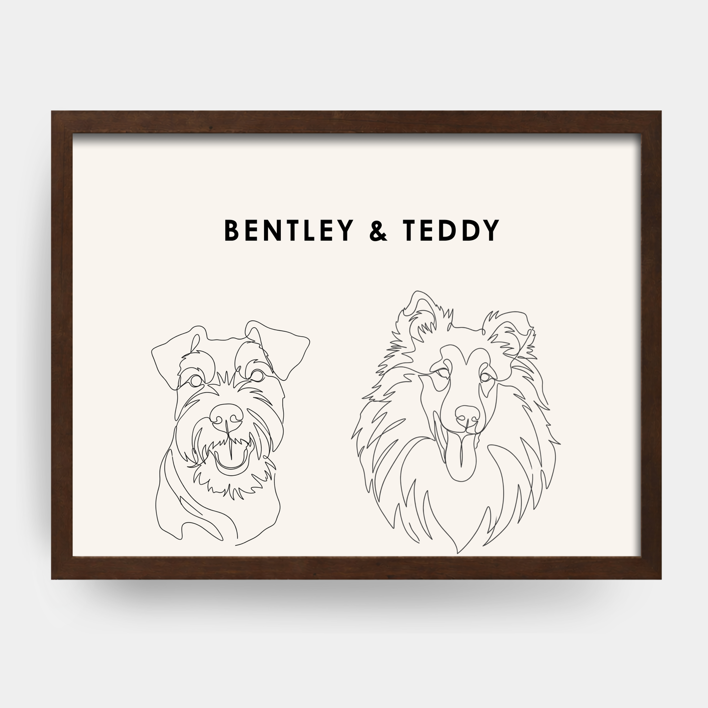 Line Art 2 Pet Portrait