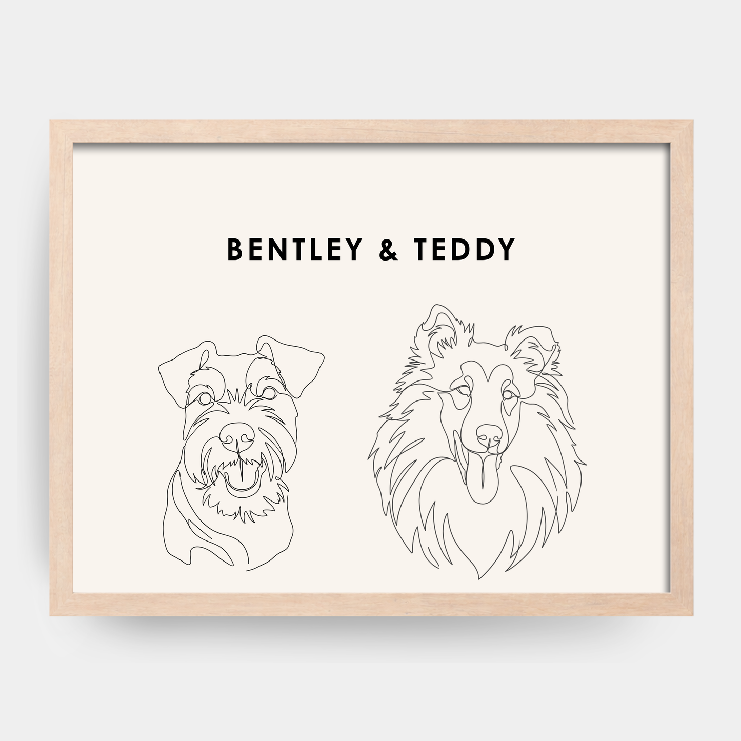 Line Art 2 Pet Portrait