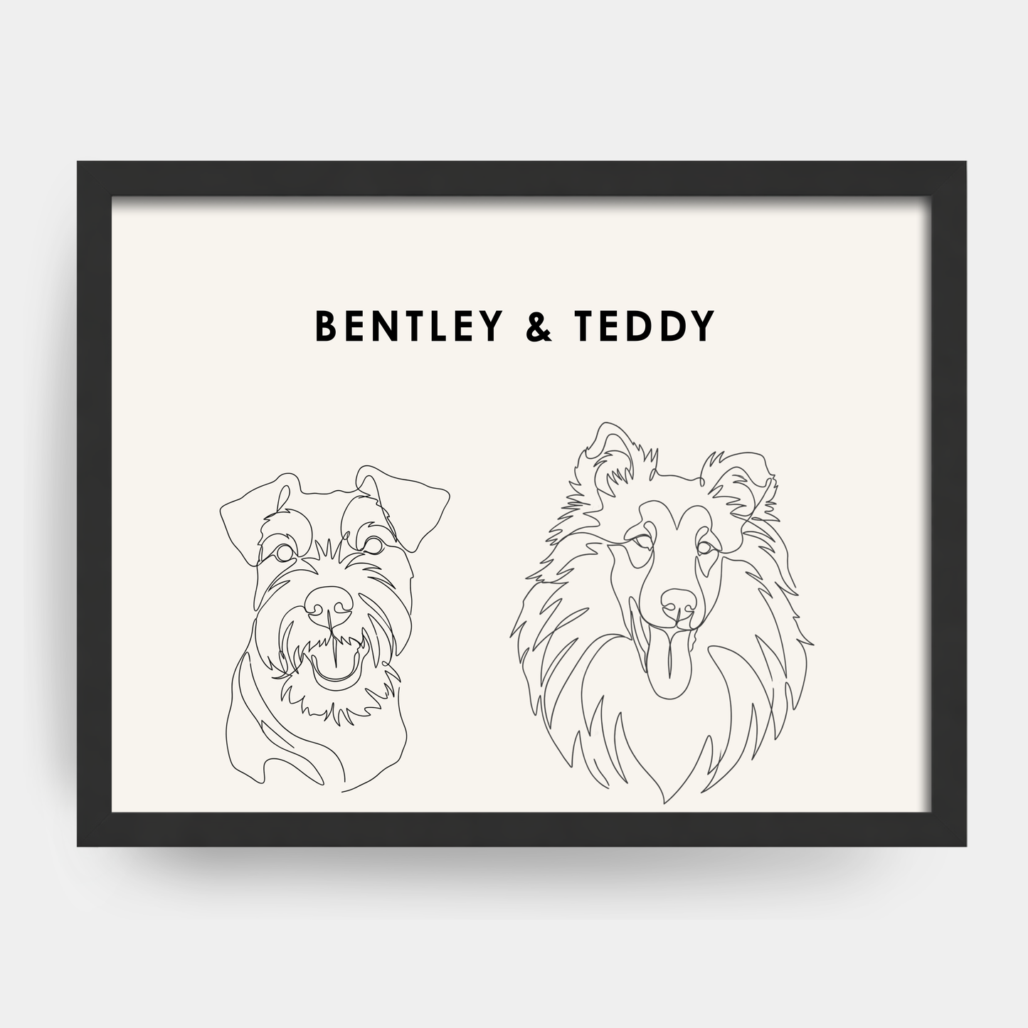 Line Art 2 Pet Portrait