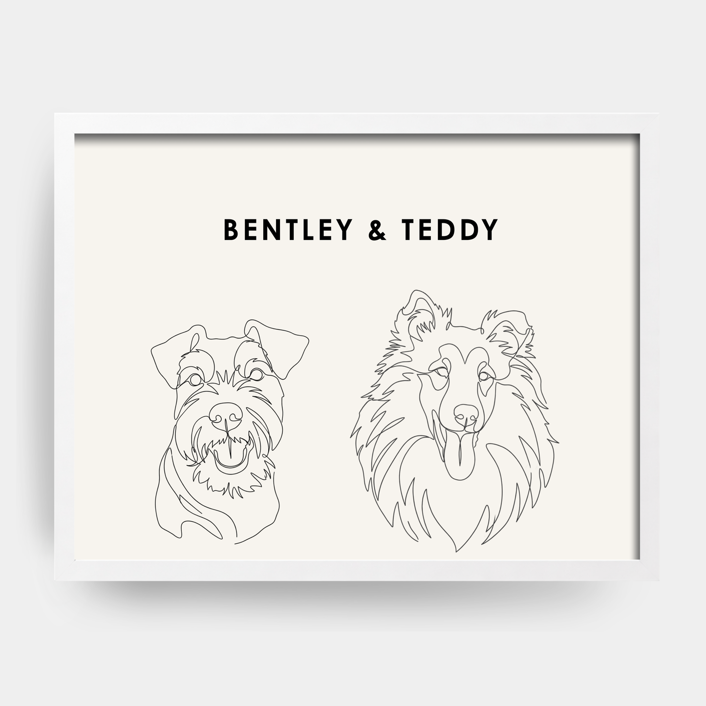 Line Art 2 Pet Portrait