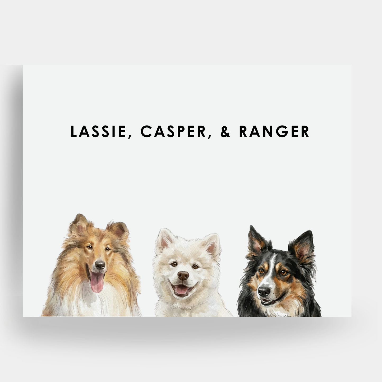 Watercolor 3 Pet Portrait