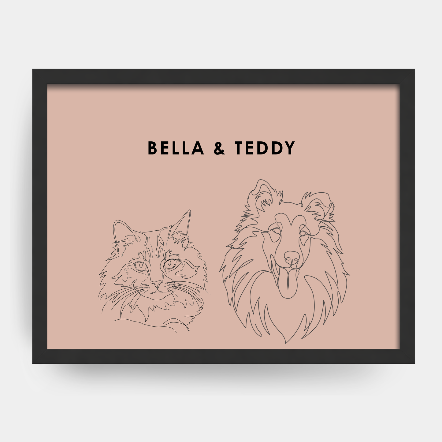 Line Art 2 Pet Portrait