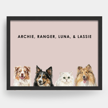 Watercolor 4 Pet Portrait