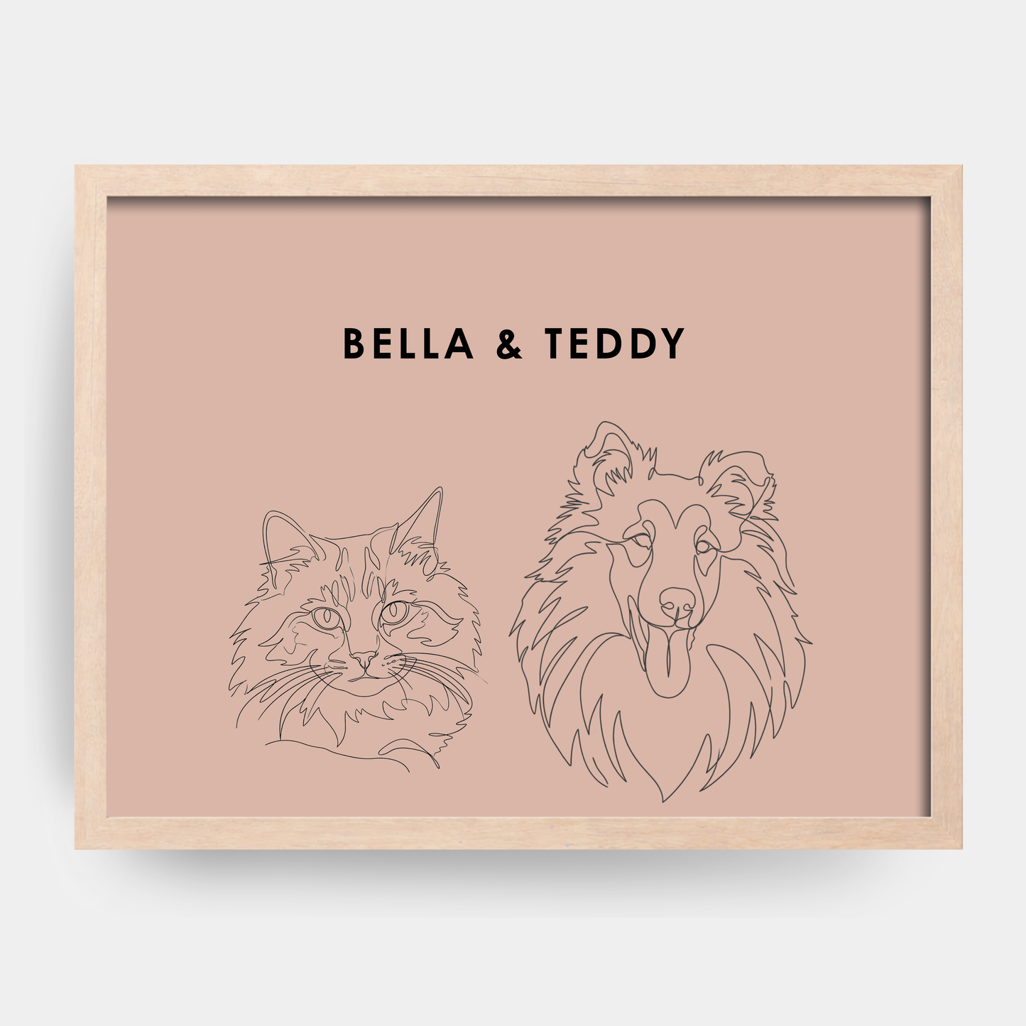 Line Art 2 Pet Portrait