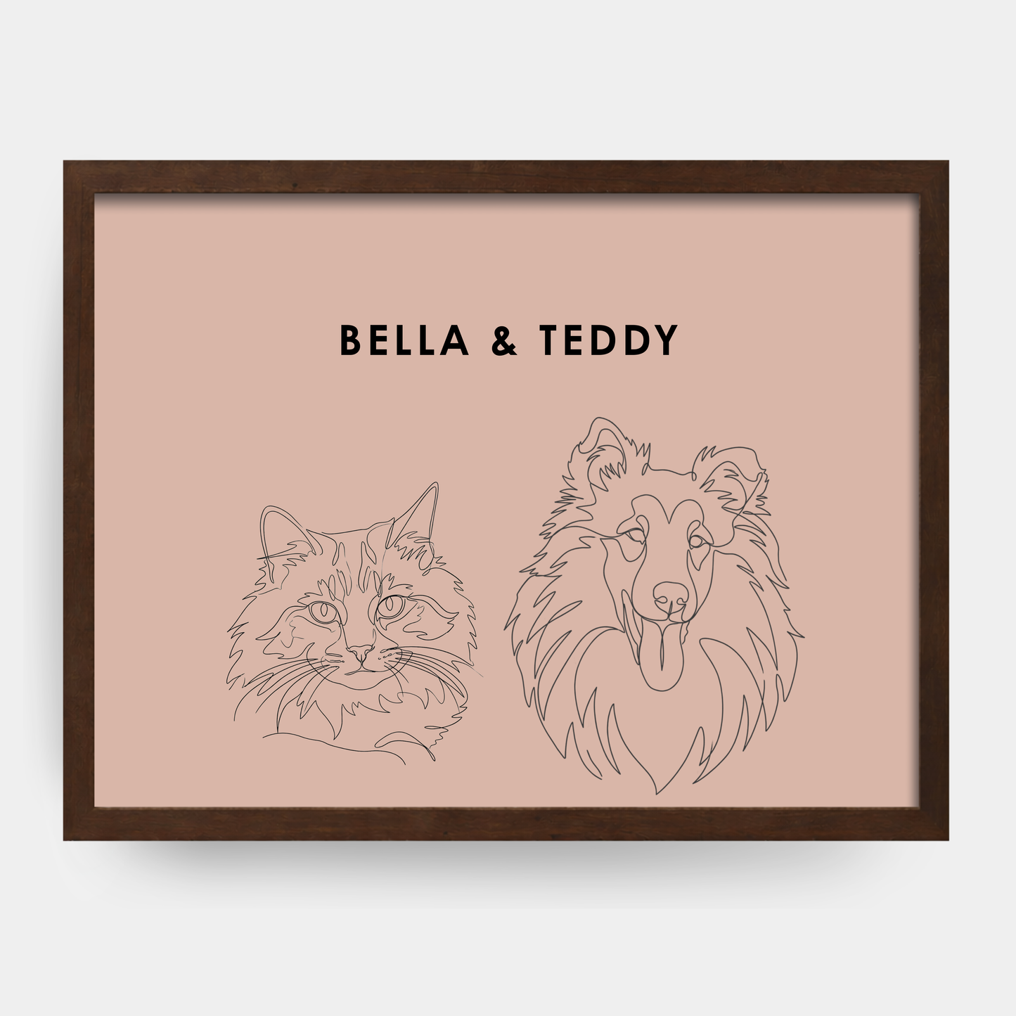 Line Art 2 Pet Portrait