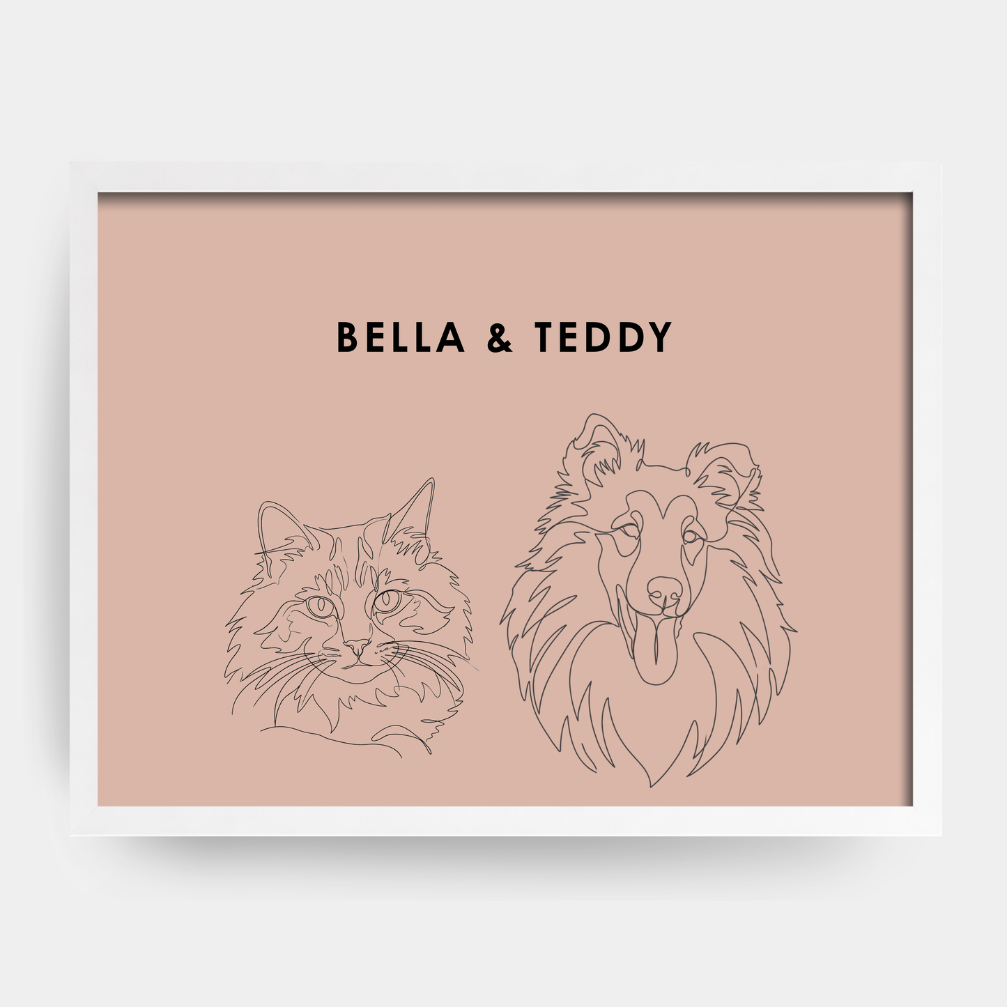 Line Art 2 Pet Portrait