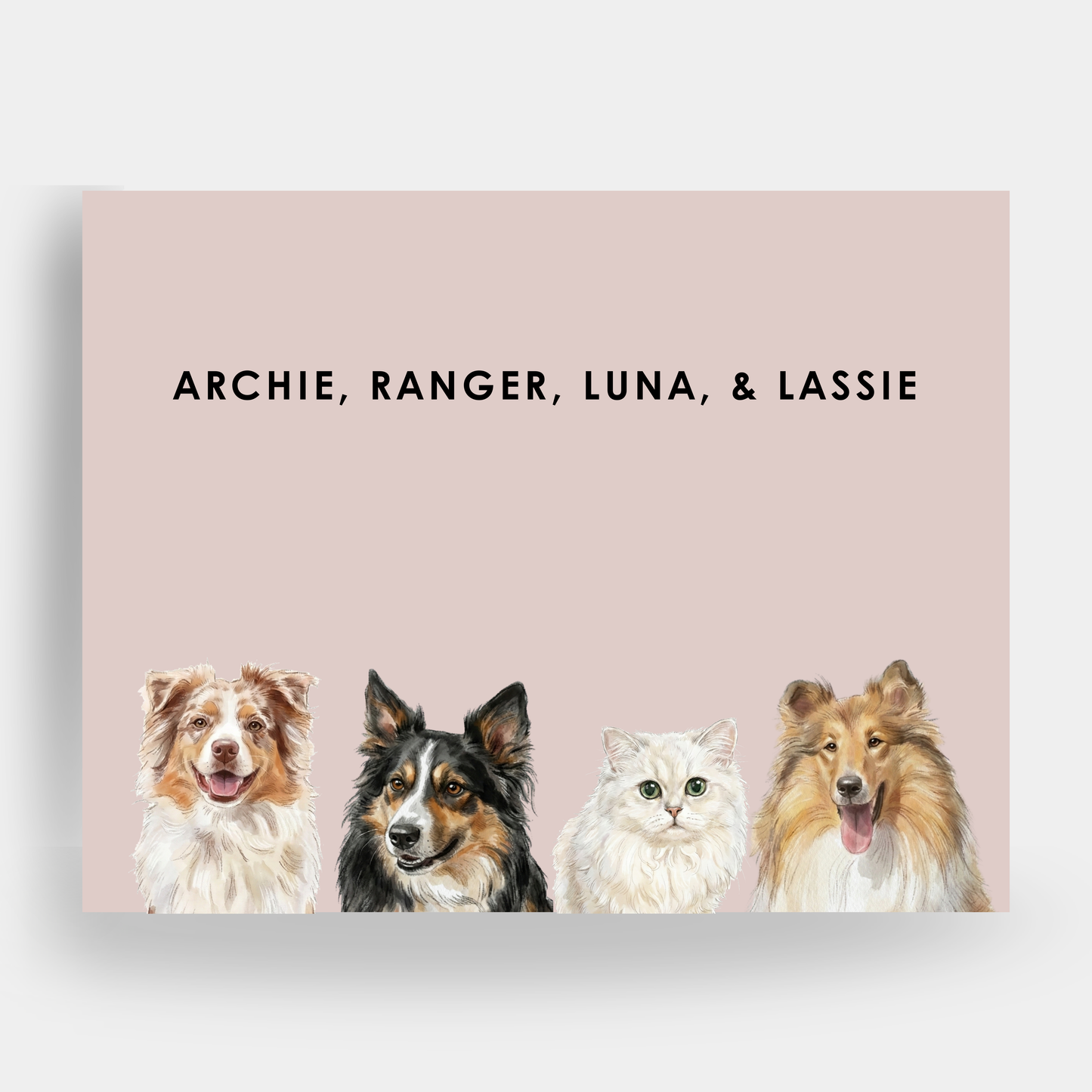 Watercolor 4 Pet Portrait