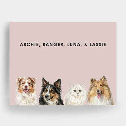 Watercolor 4 Pet Portrait