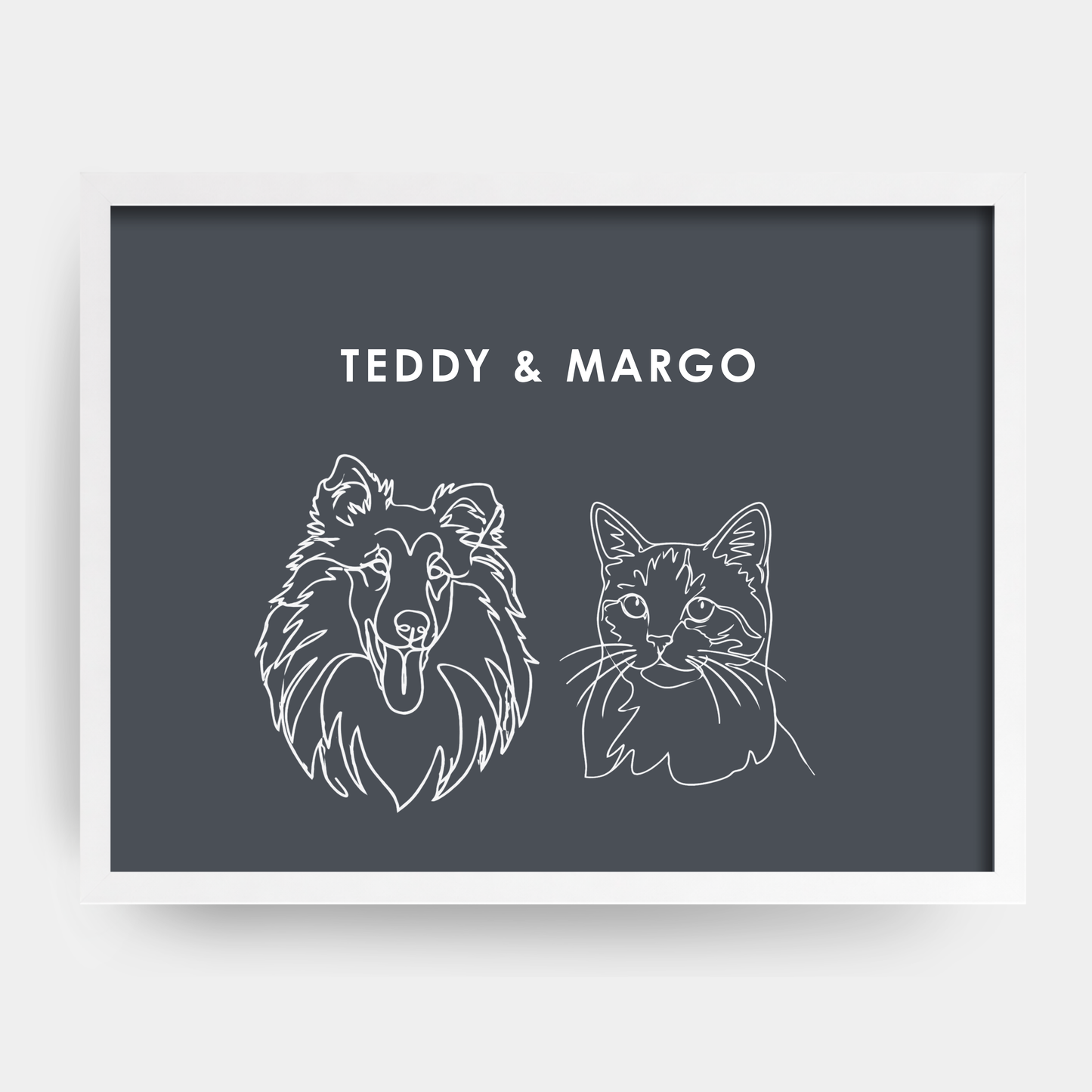 Line Art 2 Pet Portrait