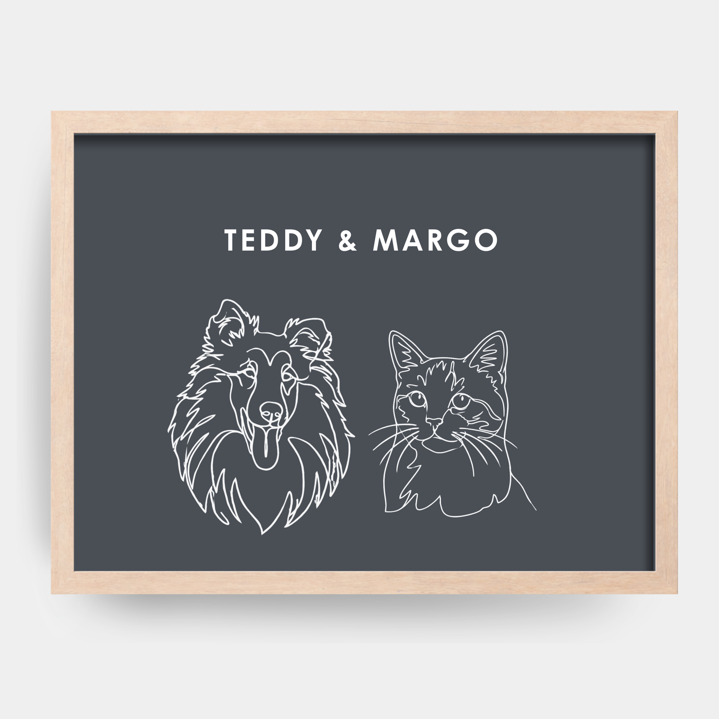 Line Art 2 Pet Portrait