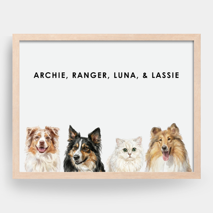 Watercolor 4 Pet Portrait