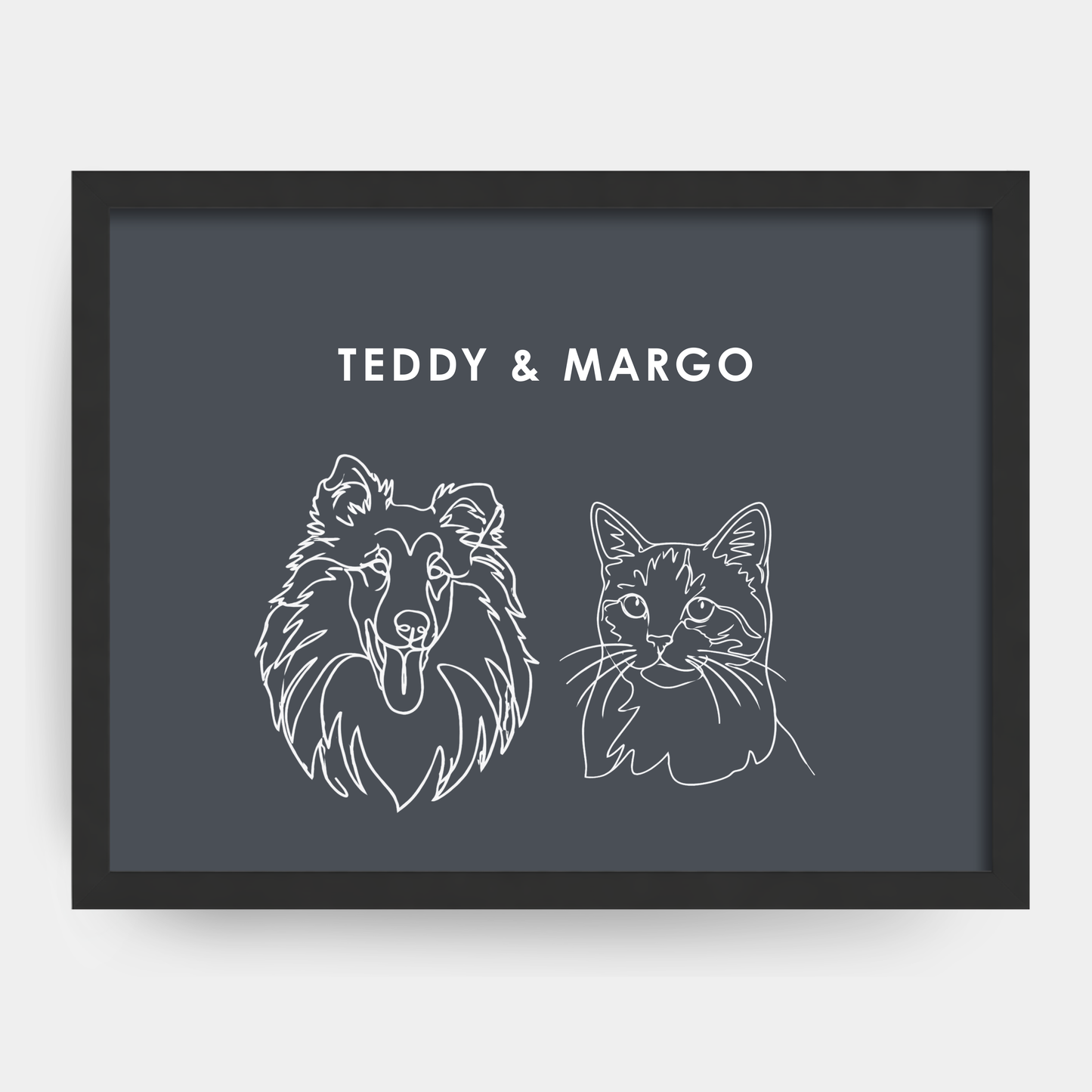 Line Art 2 Pet Portrait