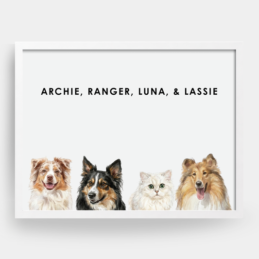 Watercolor 4 Pet Portrait