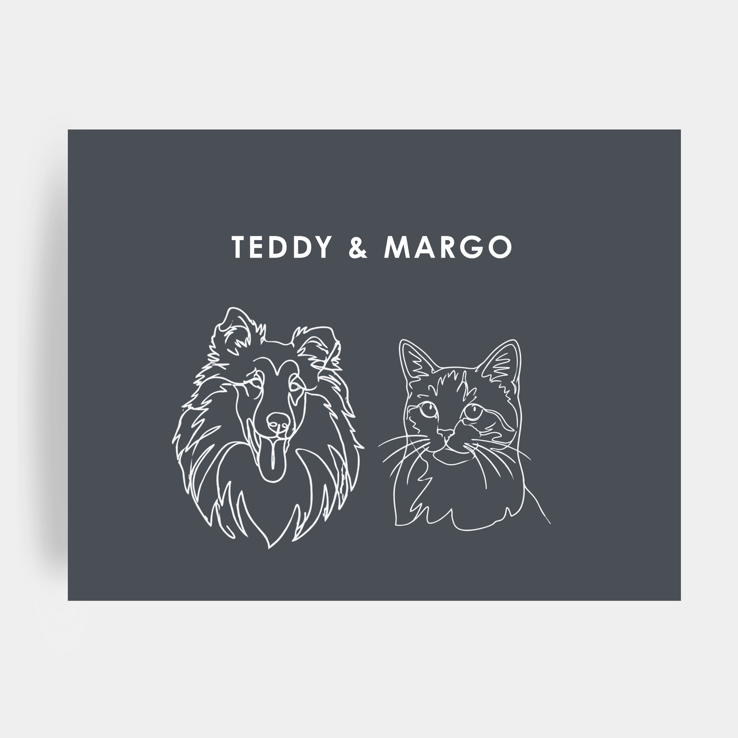 Line Art 2 Pet Portrait