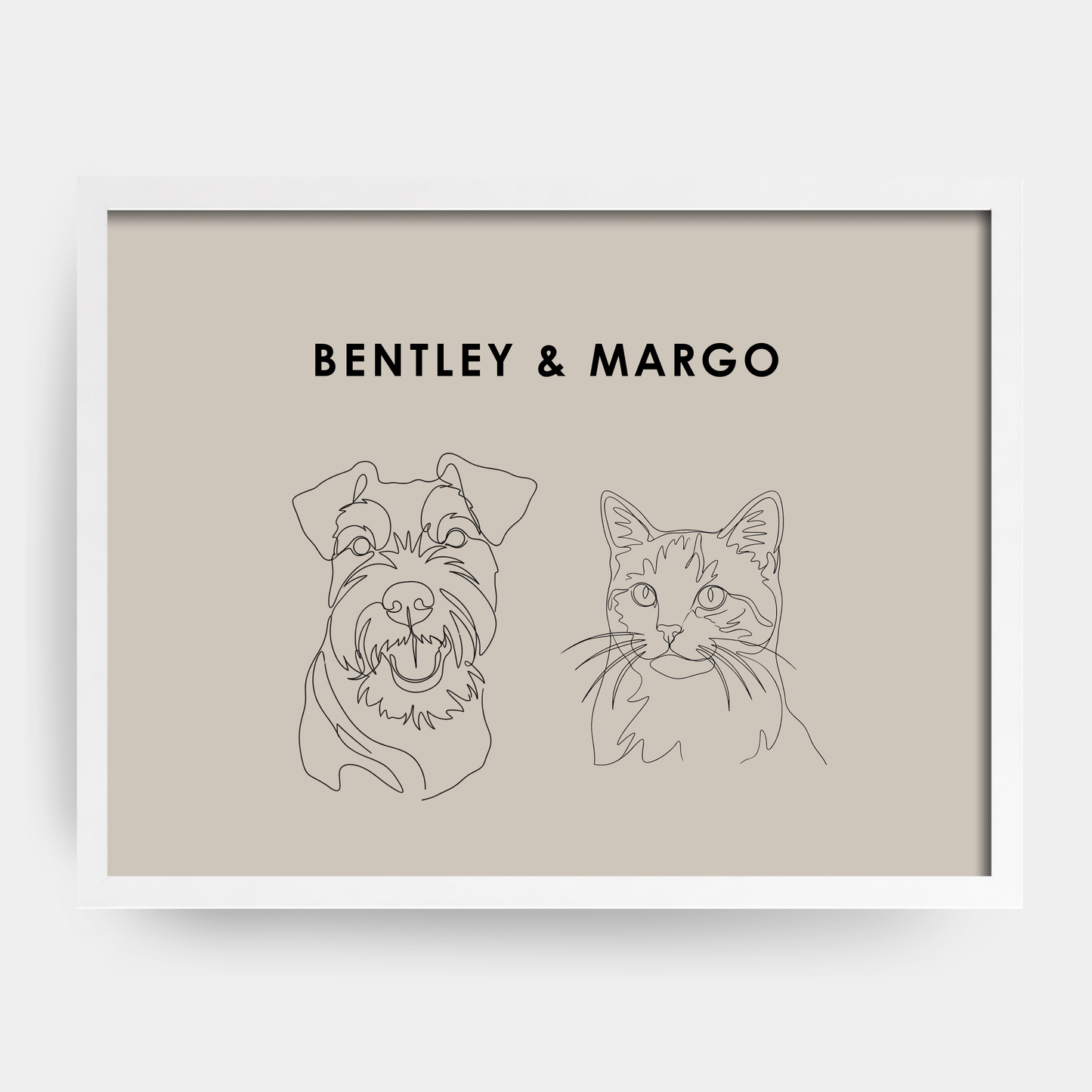 Line Art 2 Pet Portrait