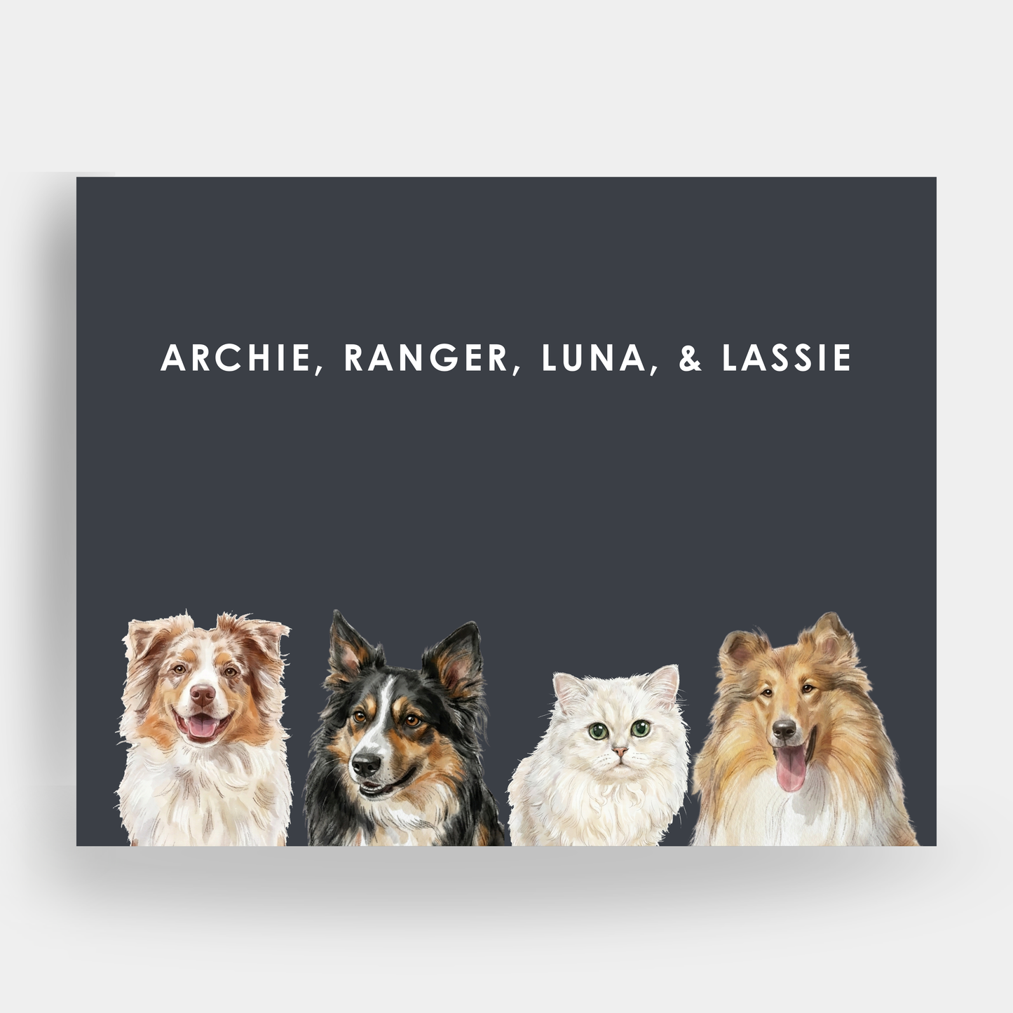 Watercolor 4 Pet Portrait