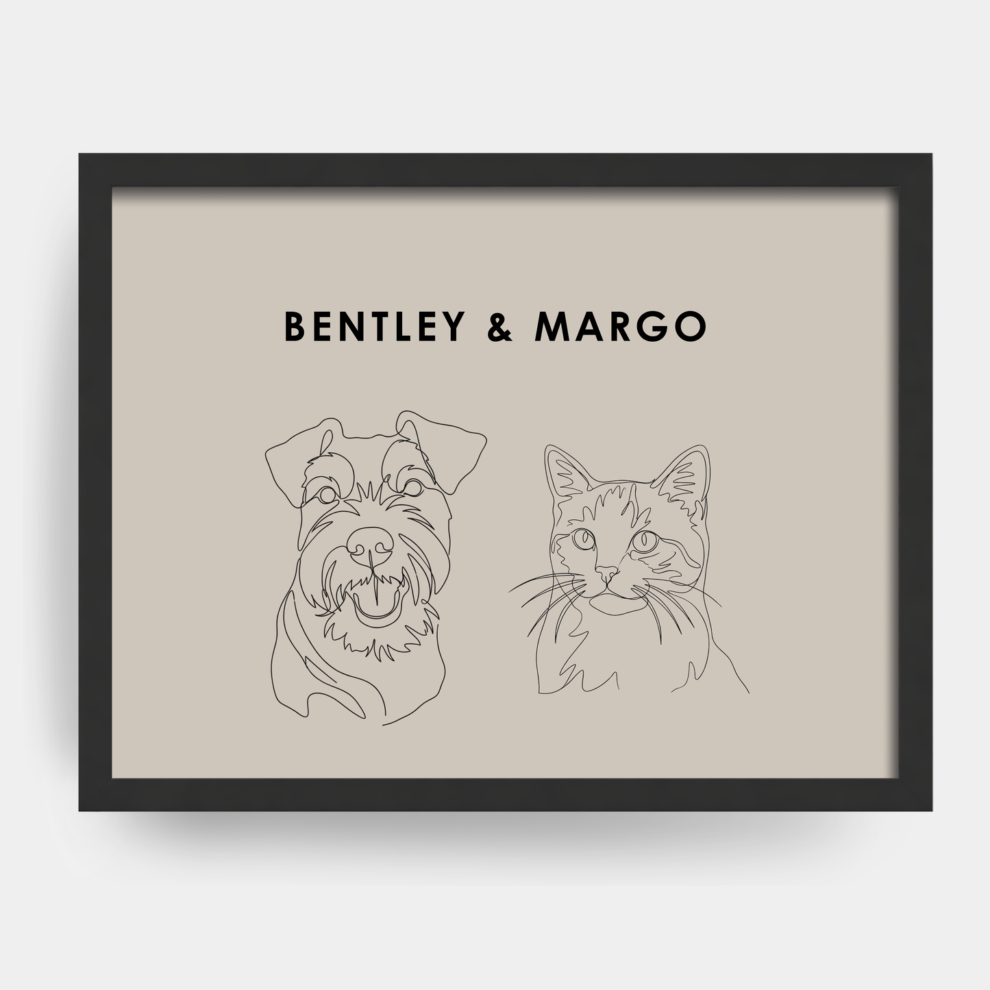 Line Art 2 Pet Portrait