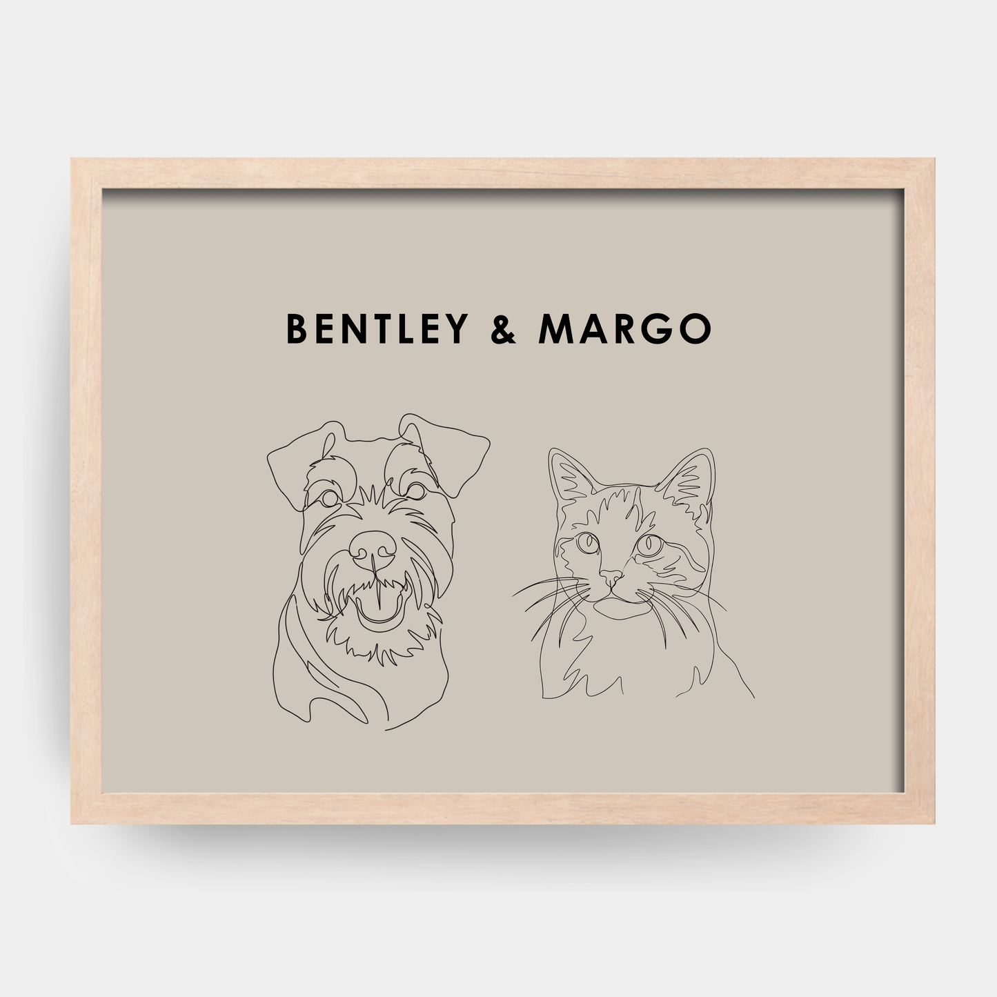 Line Art 2 Pet Portrait