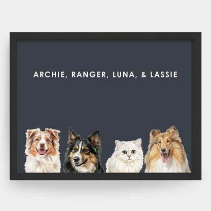 Watercolor 4 Pet Portrait