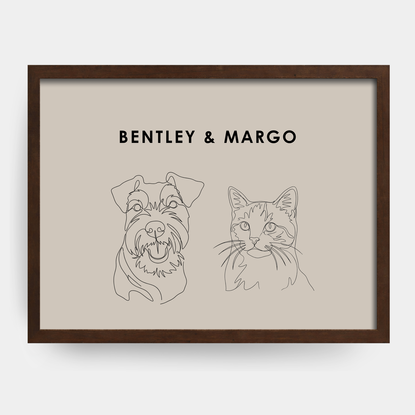 Line Art 2 Pet Portrait