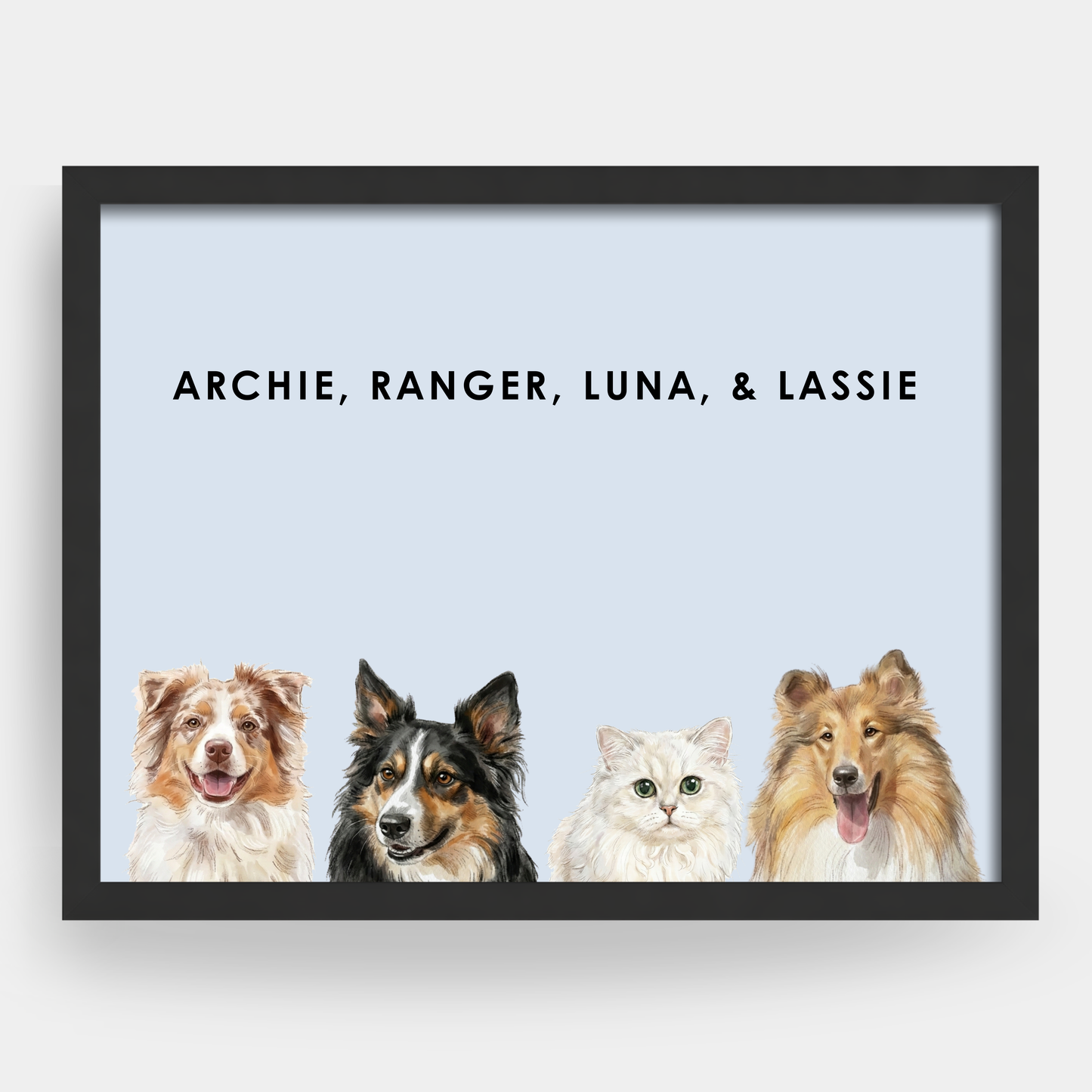 Watercolor 4 Pet Portrait