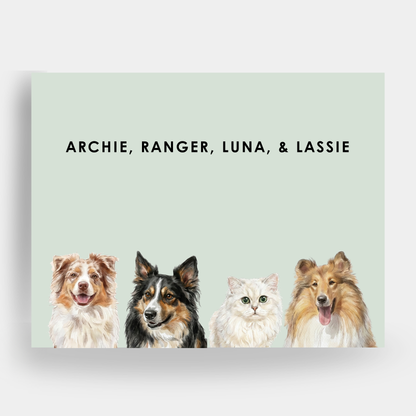 Watercolor 4 Pet Portrait