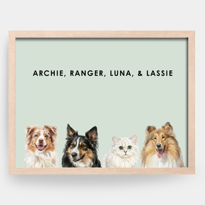 Watercolor 4 Pet Portrait