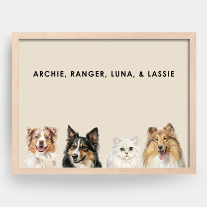 Watercolor 4 Pet Portrait