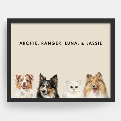 Watercolor 4 Pet Portrait