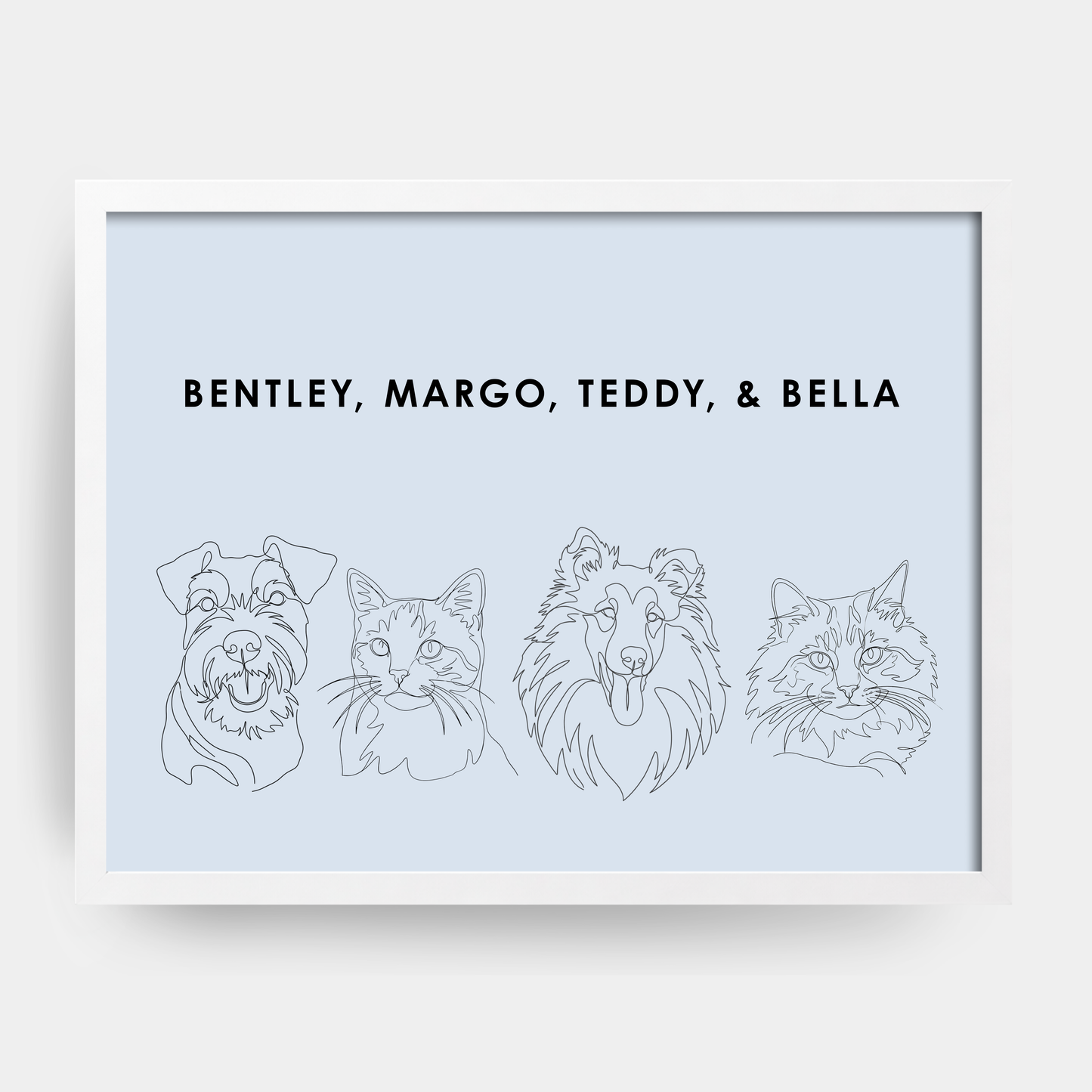 Line Art 4 Pet Portrait