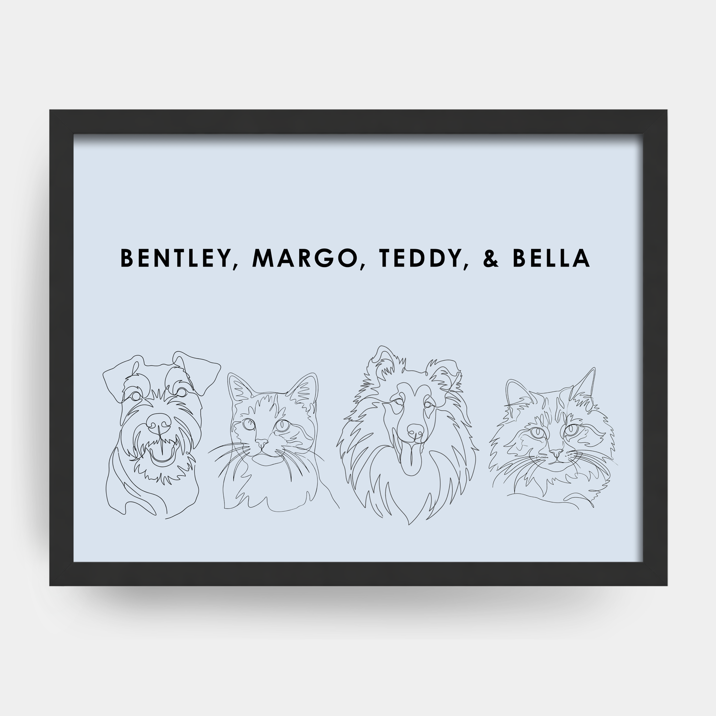 Line Art 4 Pet Portrait