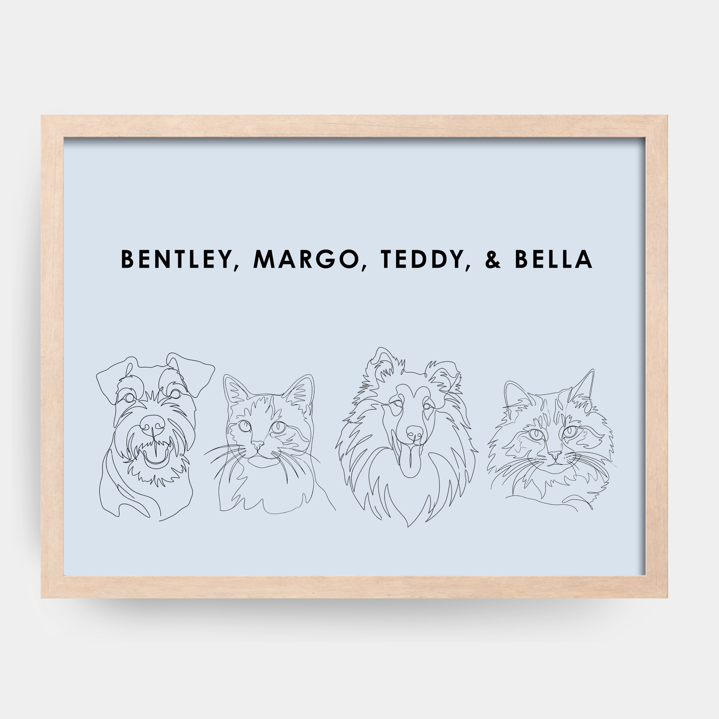 Line Art 4 Pet Portrait