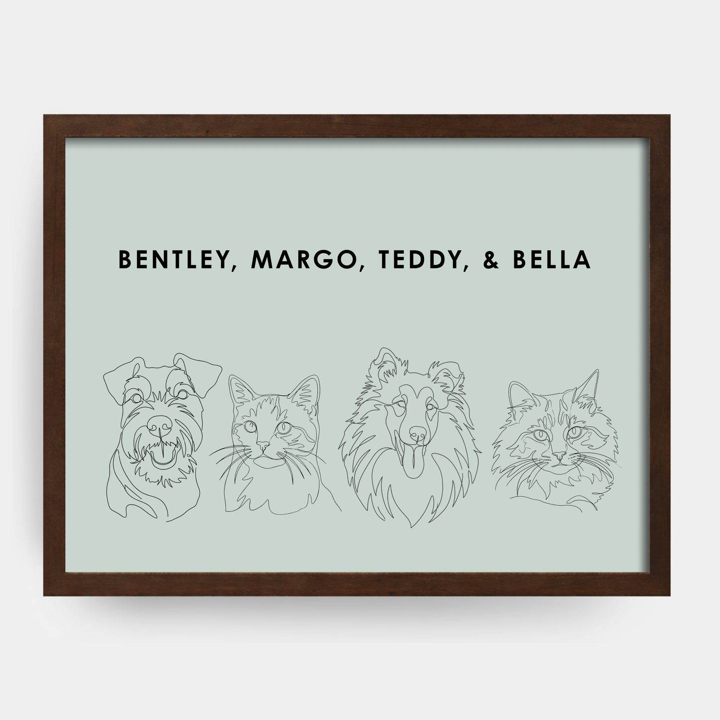 Line Art 4 Pet Portrait