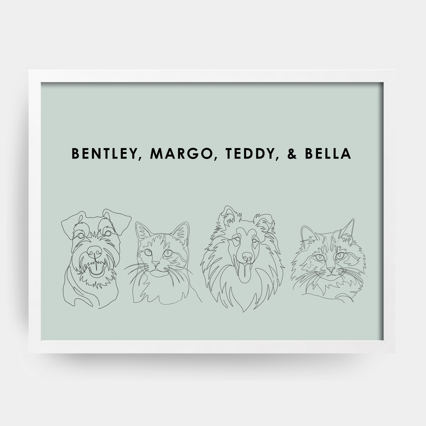 Line Art 4 Pet Portrait