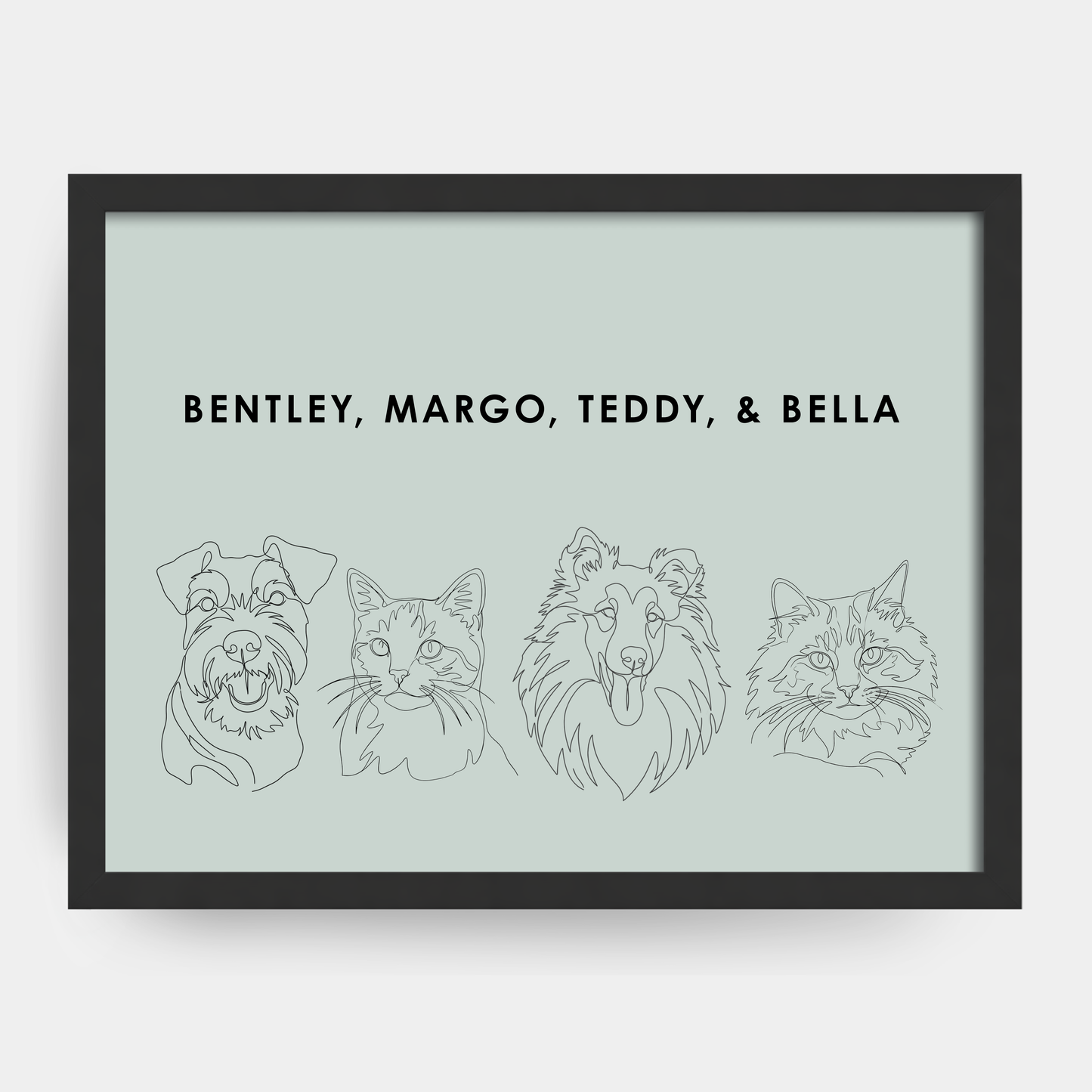 Line Art 4 Pet Portrait