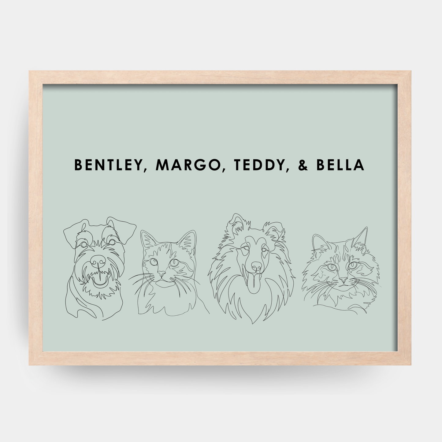 Line Art 4 Pet Portrait