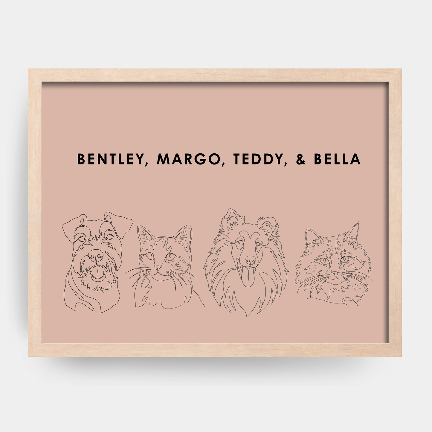 Line Art 4 Pet Portrait