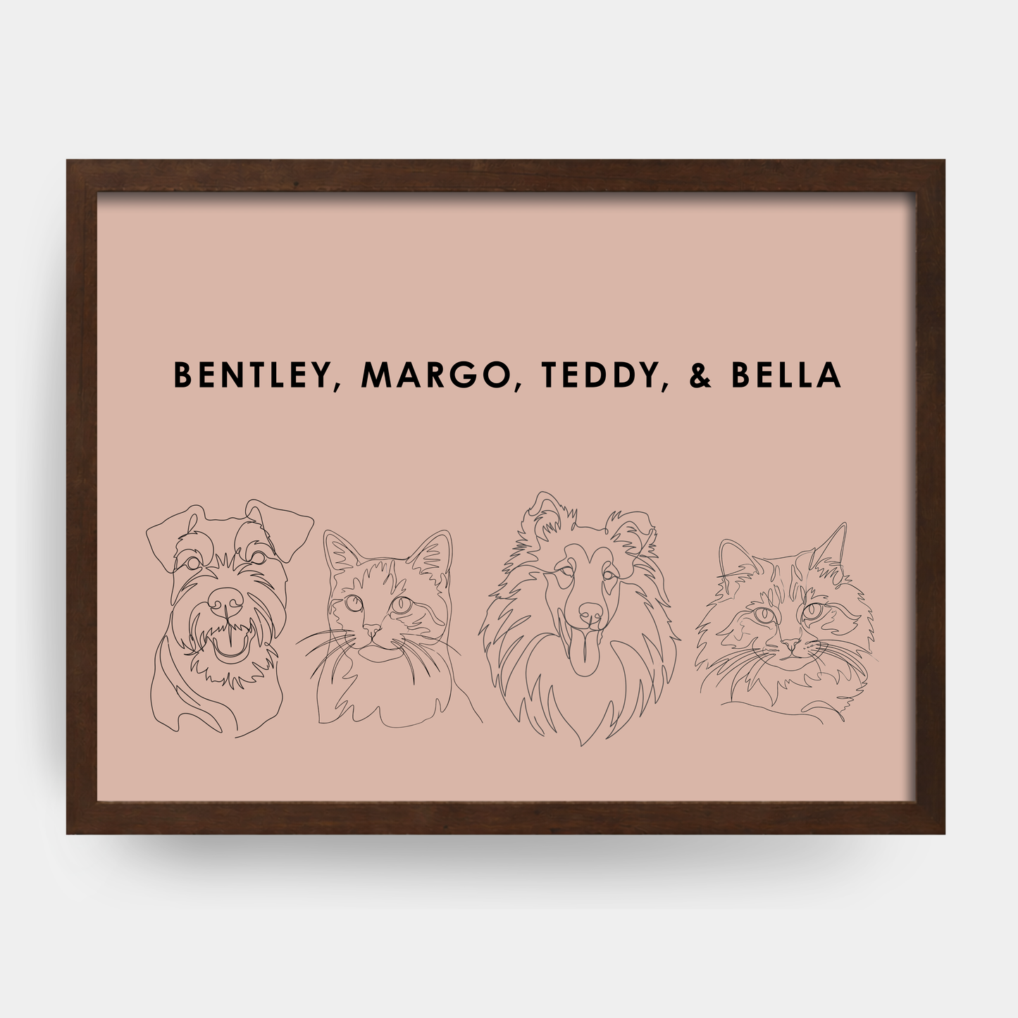 Line Art 4 Pet Portrait