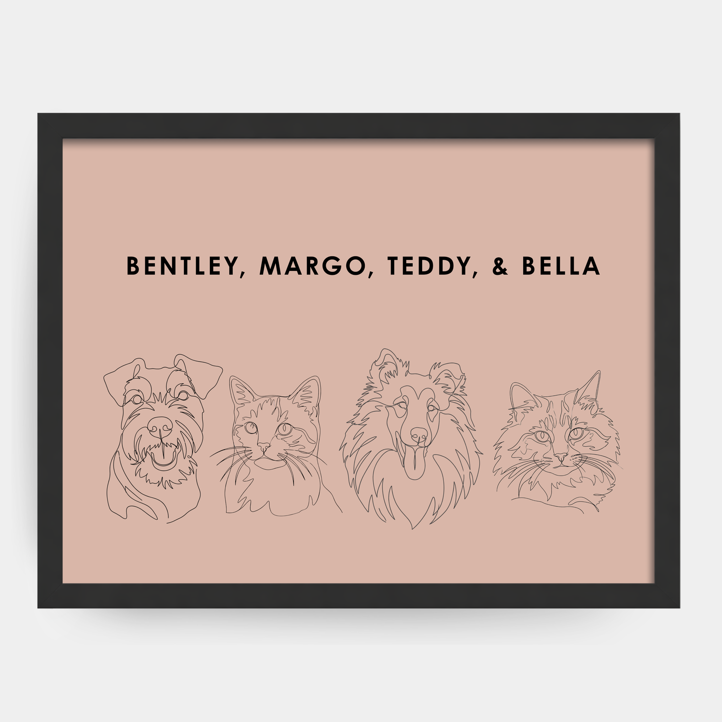 Line Art 4 Pet Portrait