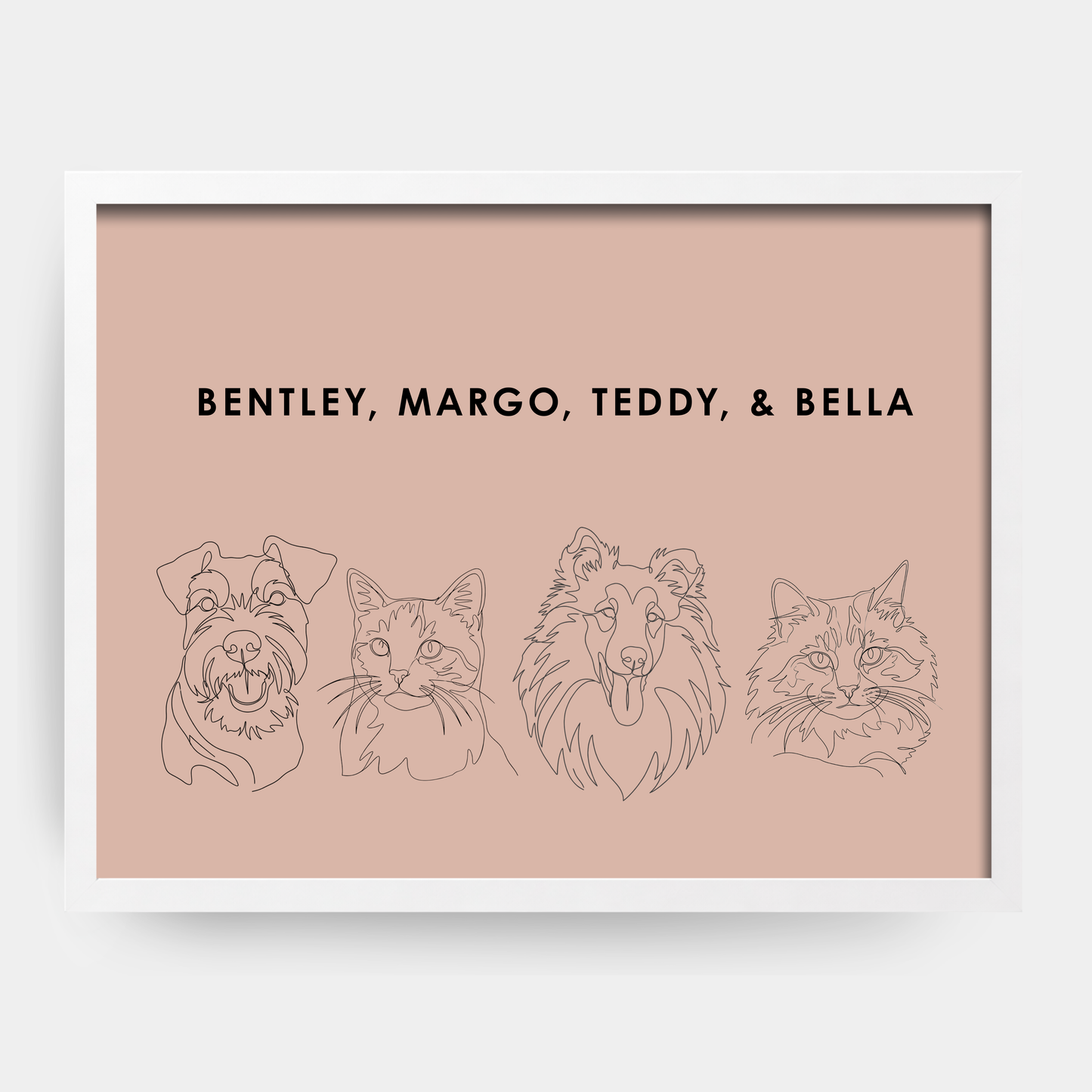 Line Art 4 Pet Portrait