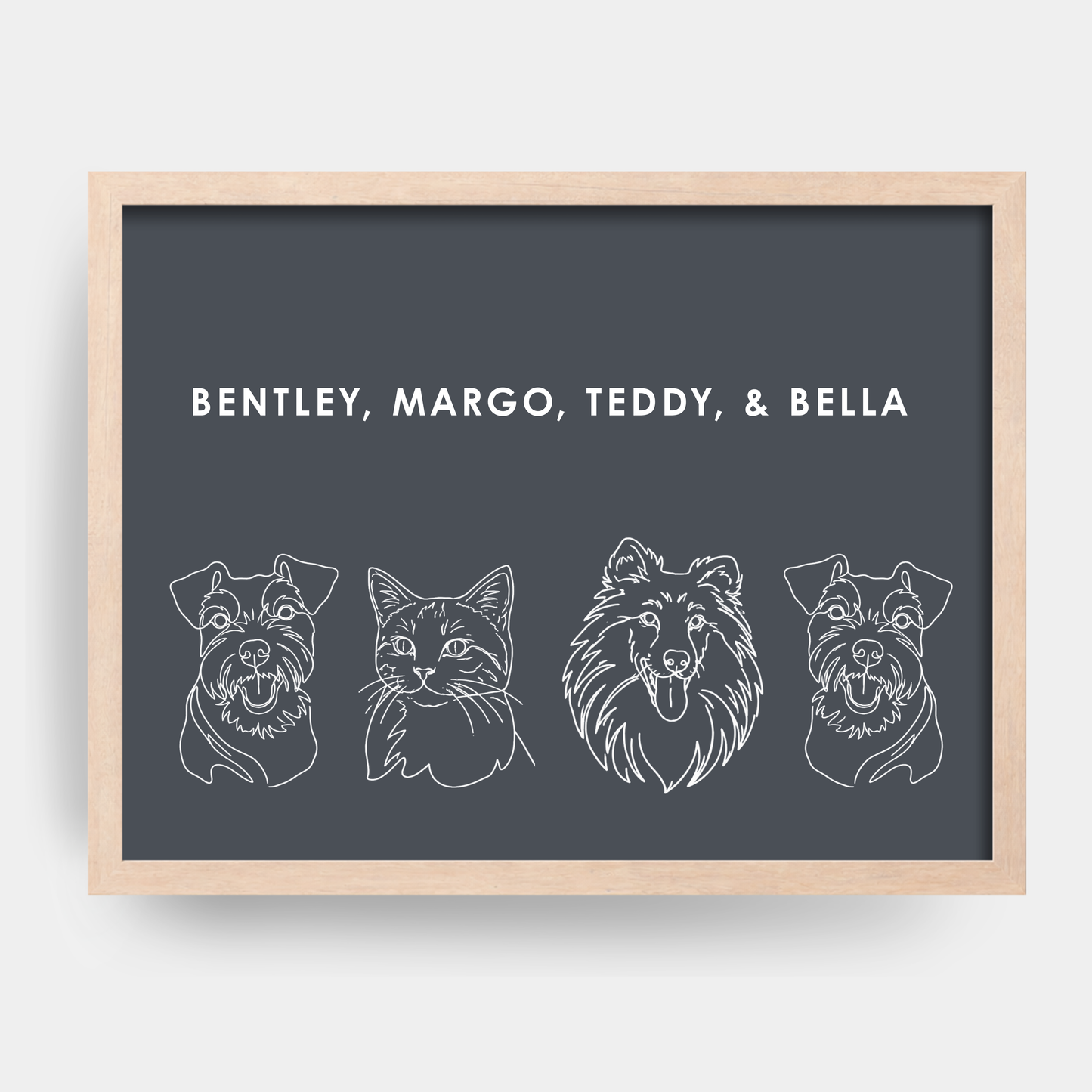 Line Art 4 Pet Portrait