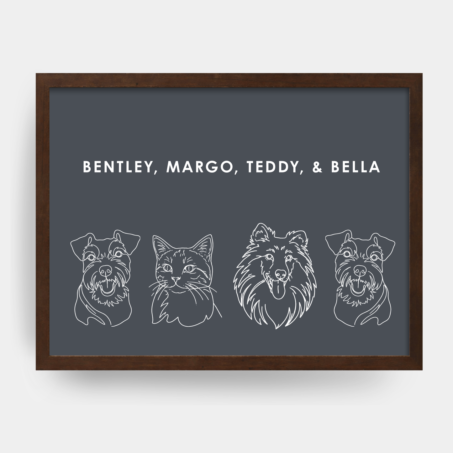 Line Art 4 Pet Portrait