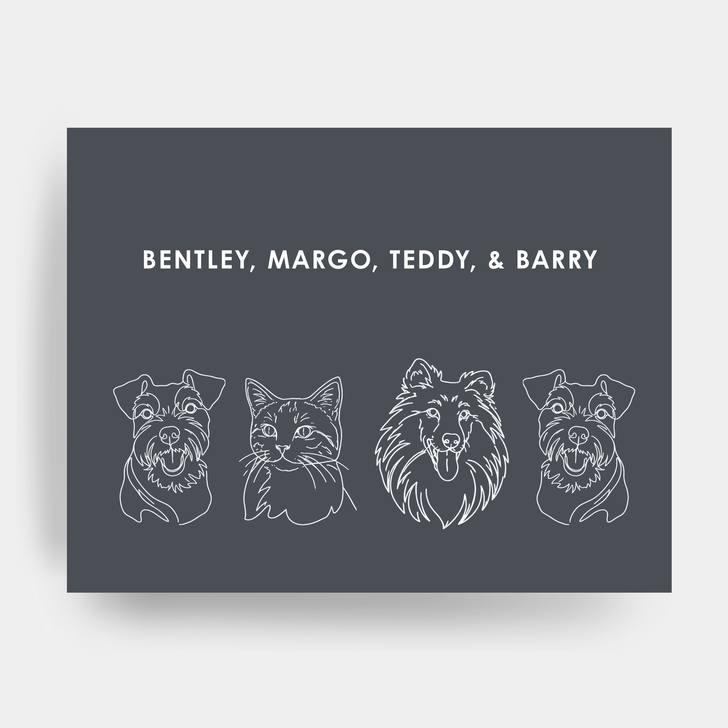 Line Art 4 Pet Portrait