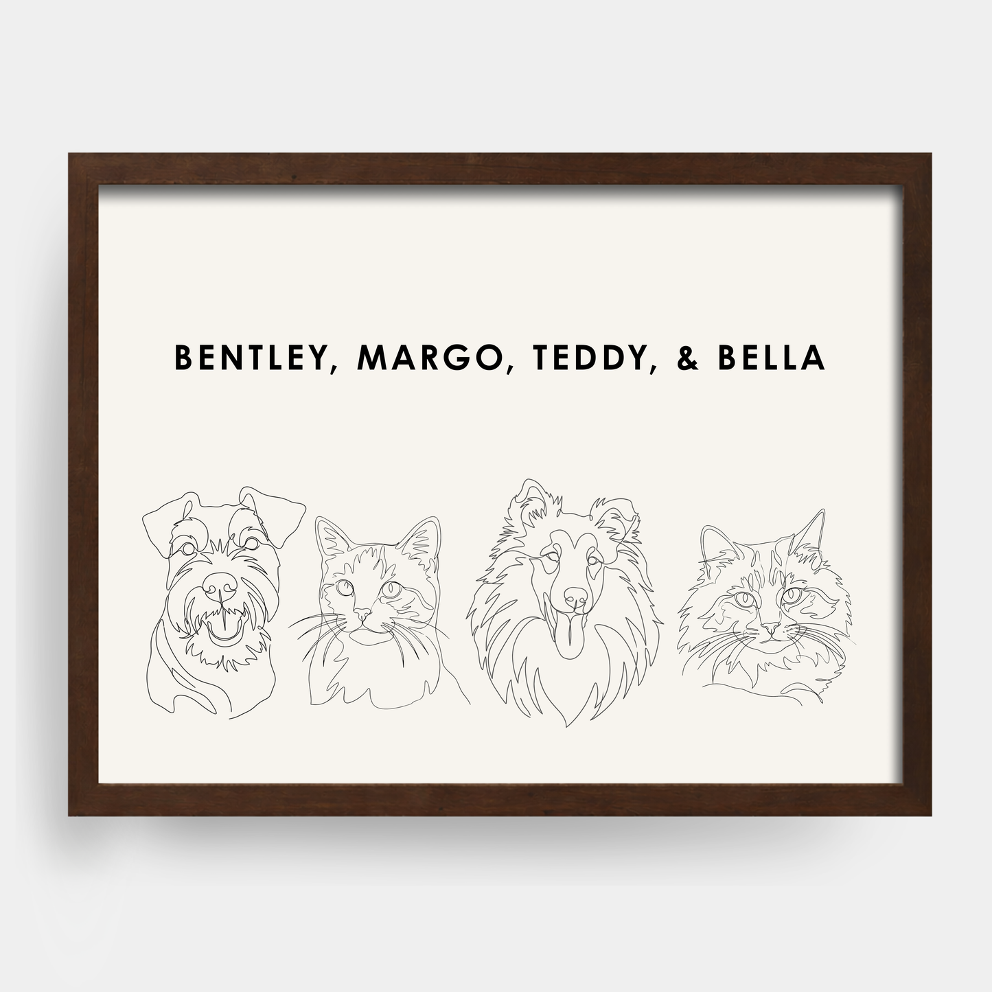 Line Art 4 Pet Portrait